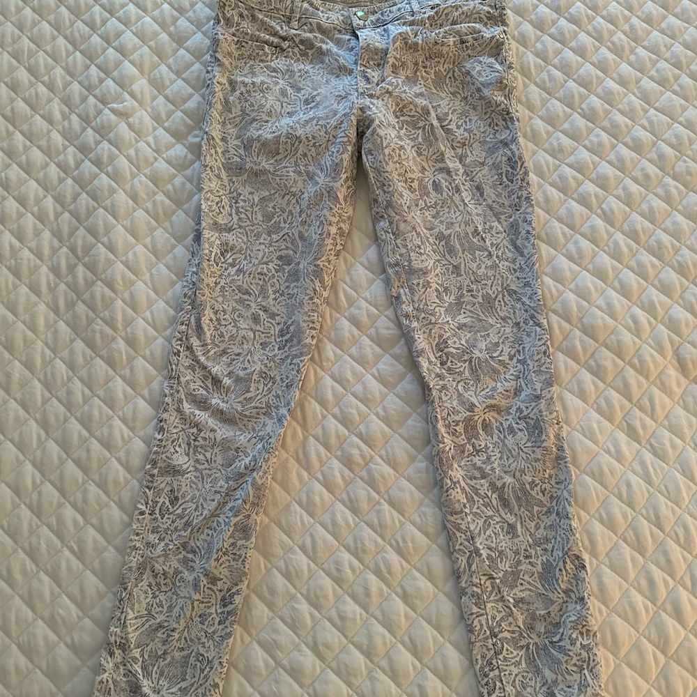 Zara printed skinny jeans